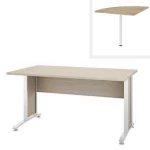 Scrivania in due dimensioni disponibile anche con angolo SCV0011