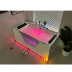 Vasca da 150x80 cm con 28 idrogetti cromoterapia ozonoterapia e bluetooth VA146
