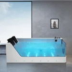 Vasca da bagno da180x90 cm con 36 idrogetti cascata led e bluetooth VA152