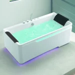 Vasca da bagno da 175x85 cm con 32 idrogetti cromoterapia riscaldatore e bluetooth VA155