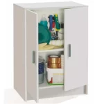 Arredo base multiuso da 59x37xH80 cm 2 ante completo di ripiano interno regolabile CMP147