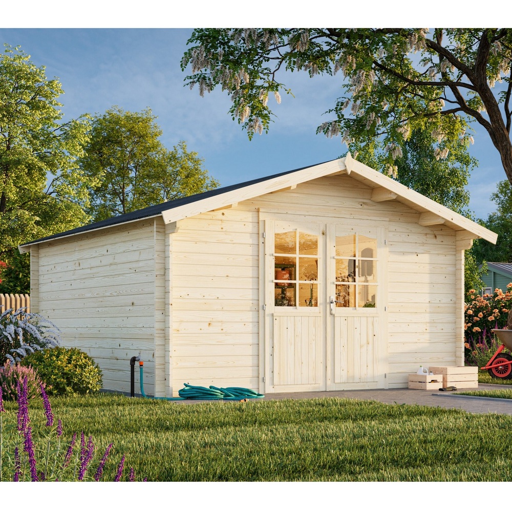 1 Outdoor wooden house square 400x400 cm with or without floor CL060