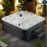 Minispa per esterno 87 getti idromassaggio dimensione 210x210 cm per 6 persone bluetooth e cromoterapia MI049