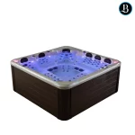 Minispa idromassaggio per 6 persone 115 getti 220x220 cm bluetooth e cromoterapia MI050