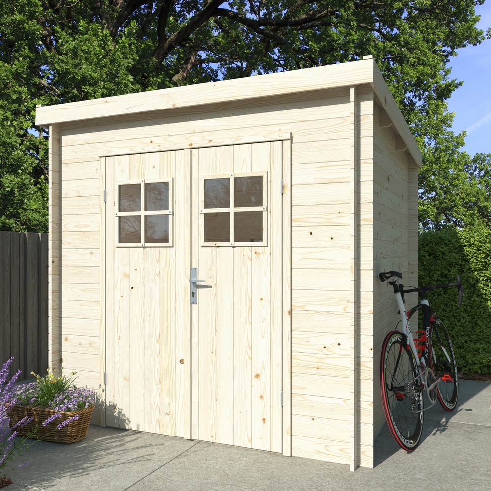 1 Square wooden outdoor house 216x216 cm available with or without floor CL066