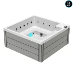 Minispa idromassaggio da 200x200 cm per 3 persone con 16 getti e cromoterapia MI051