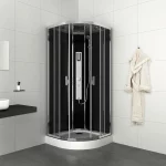 Box doccia idromassaggio da 90x90 cm completo di radio bluetooth e sistema quick line CA100
