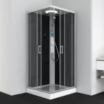 Cabina idromassaggio dalla forma quadrata 90x90 cm con montaggio rapido quick line CA101