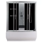 Box doccia idromassaggio disponibile in due dimensioni completo di vasca e bagno turco CA105