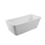 Vasca da 170x75 cm freestanding dalla forma rettangolare bianca VA160