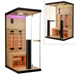 Sauna Infrarossi disponibile in 2 dimensioni per 1-2 persone con Led e irradianti full spectrum SA089