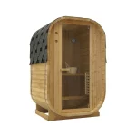 Sauna Finlandese da 128x120 cm per esterno da 1-2 posti SA091