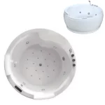 160x68H cm round multifunction built-in bathtub VA100