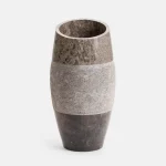 Lavandino ideale per centro stanza 50xH100 cm in marmo grigio effetto pietra LV93