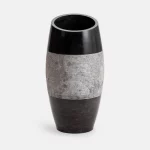 Lavandino per centro stanza in marmo nero da 50xH100 cm effetto pietra LV94