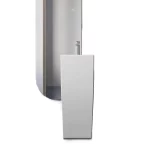 Lavandino freestanding quadrato da 33x33xH83 cm in ceramica bianco lucido LV97