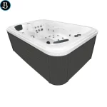 Minispa da 226x151 cm per 4 persone, 46 idrogetti, riscaldatore e luci led MI062