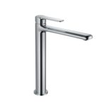 Rubinetto a collo alto in ottone cromato per lavabo RB185