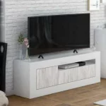 Arredoporta tv da 139x42xH53 cm con 2 ante e un vano a giorno CMP080