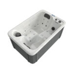 Minispa idromassaggio 21 getti 175x115 cm 2 posti con led cromoterapia e riscaldatore MI073