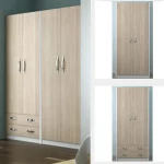 Mobile armadio da 90x52xH210 cm bianco e olmo con 2 ante possibile sceglierlo anche con 2 cassetti CMP104