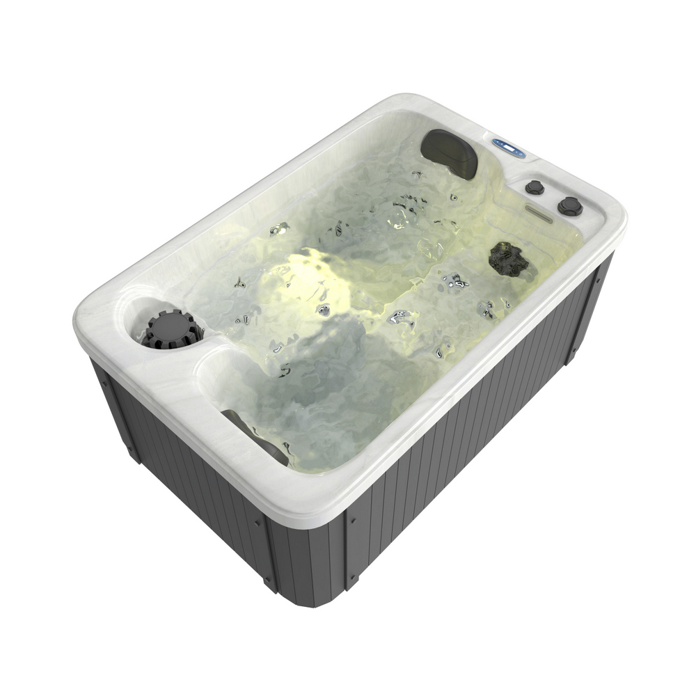 10 Minispa idromassaggio 21 getti 175x115 cm 2 posti con led cromoterapia e riscaldatore MI073