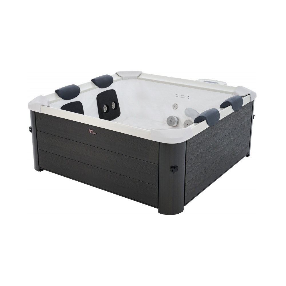 11 Minispa idromassaggio 148 getti 180x180 cm 8 posti led cromoterapia riscaldatore copertura inclusa MI074