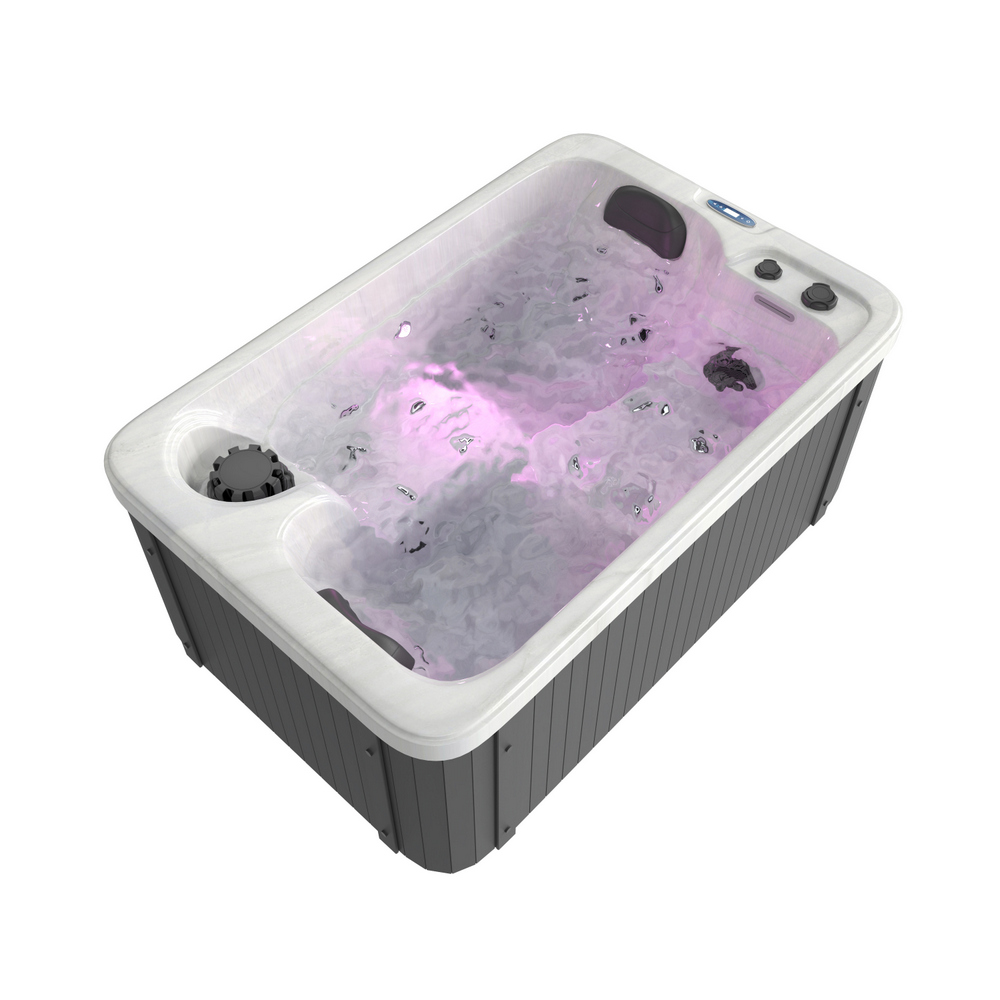 12 Minispa idromassaggio 21 getti 175x115 cm 2 posti con led cromoterapia e riscaldatore MI073