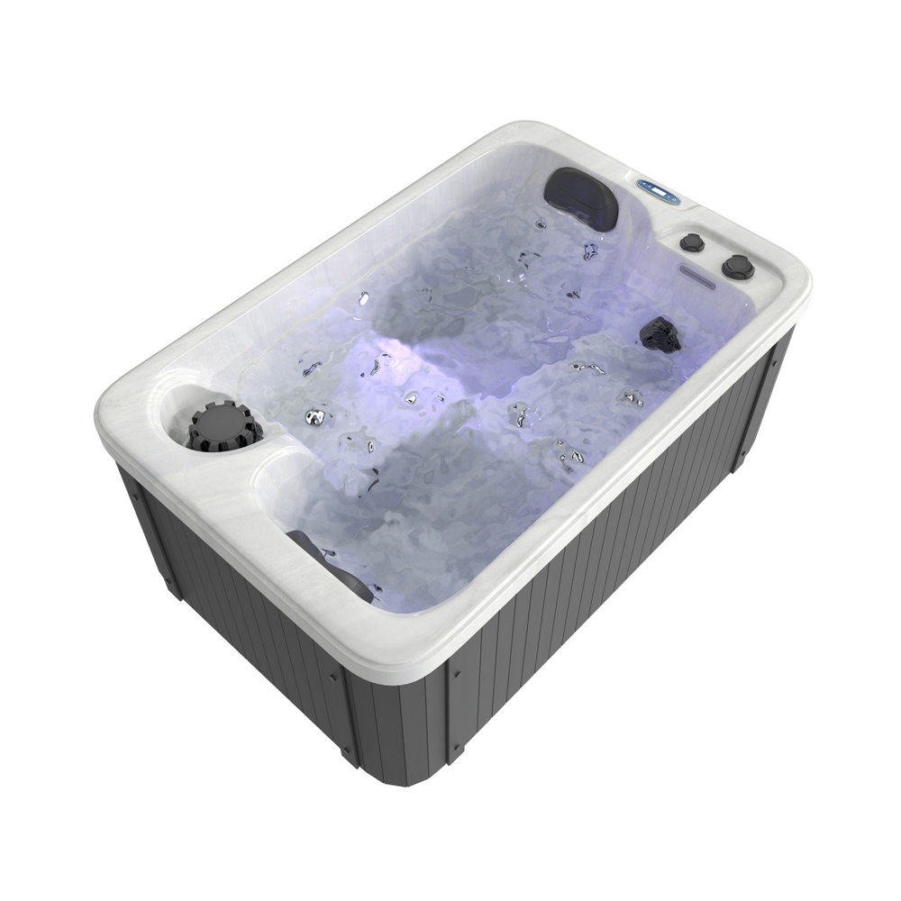 13 Minispa idromassaggio 21 getti 175x115 cm 2 posti con led cromoterapia e riscaldatore MI073