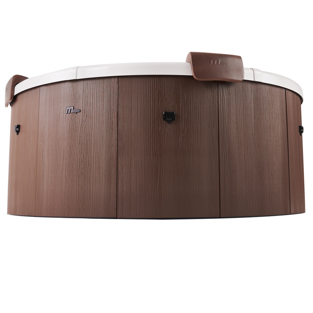 14 Minispa idromassaggio 6 posti 138 getti 182 cm color grigia o marrone MI075