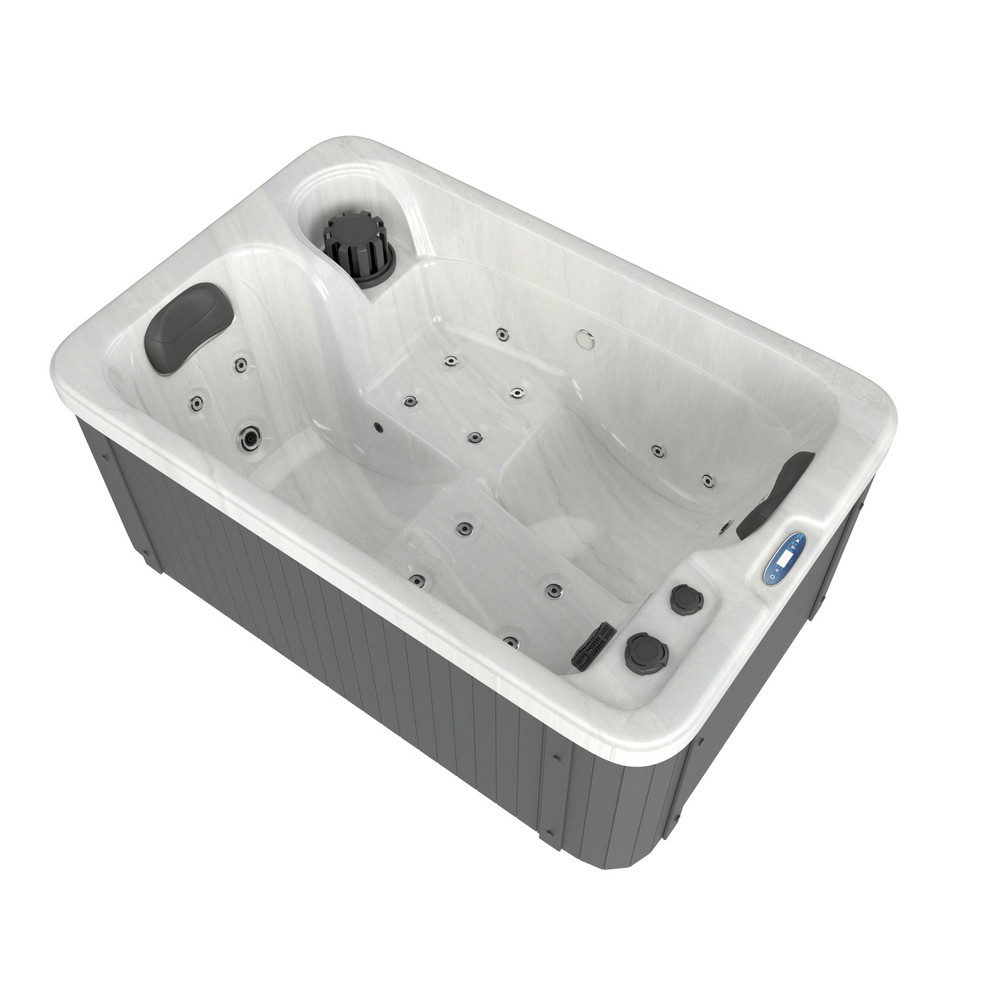 15 Minispa idromassaggio 21 getti 175x115 cm 2 posti con led cromoterapia e riscaldatore MI073