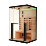 Sauna Infrarossi 125x100 cm per 2 persone con Led e irradianti full spectrum SA089