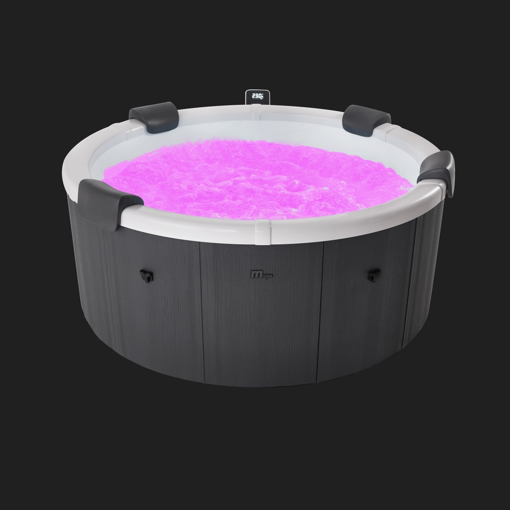 2 Minispa idromassaggio 6 posti 138 getti 182 cm color grigia o marrone MI075