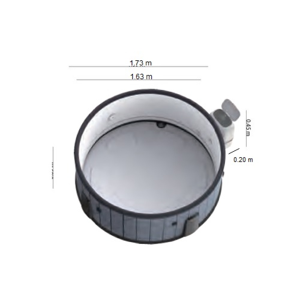 2 Minispa idromassaggio 6 posti rotonda 173 cm con 144 getti cromoterapia riscaldatore wi-fi MI077