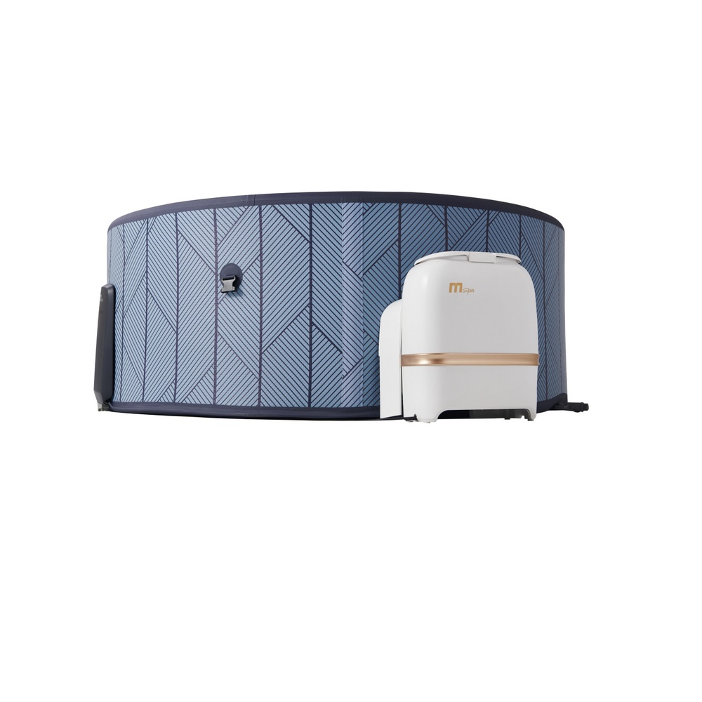 4 Minispa idromassaggio 6 posti rotonda 173 cm con 144 getti cromoterapia riscaldatore wi-fi MI077