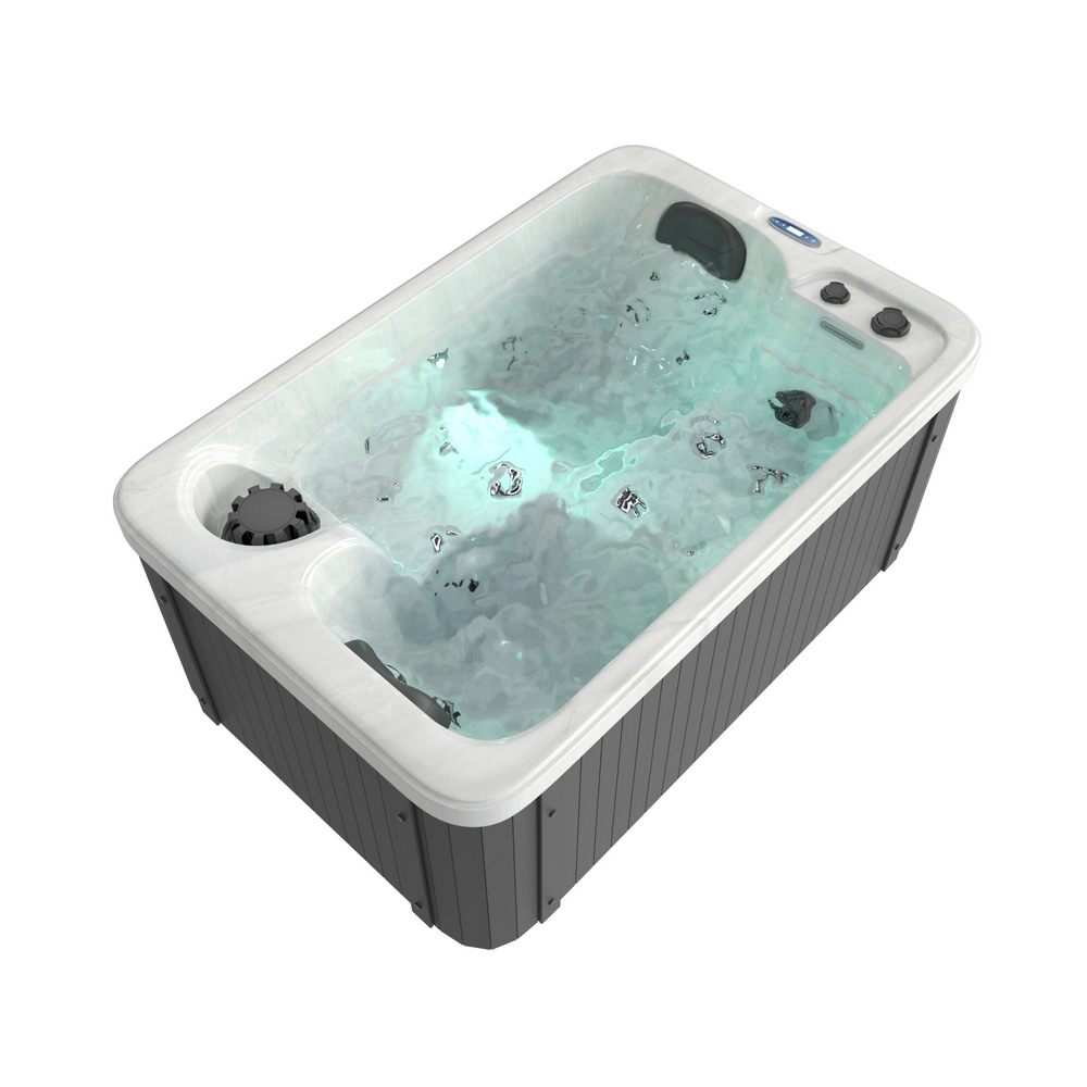 5 Minispa idromassaggio 21 getti 175x115 cm 2 posti con led cromoterapia e riscaldatore MI073