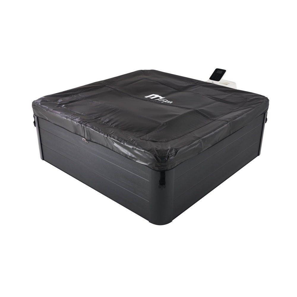 6 Minispa idromassaggio 148 getti 180x180 cm 8 posti led cromoterapia riscaldatore copertura inclusa MI074