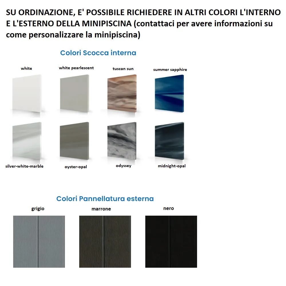 7 Minispa idromassaggio 300×240 da esterno 8-12 posti con 98 idrogetti cromoterapia e riscaldatore MI072