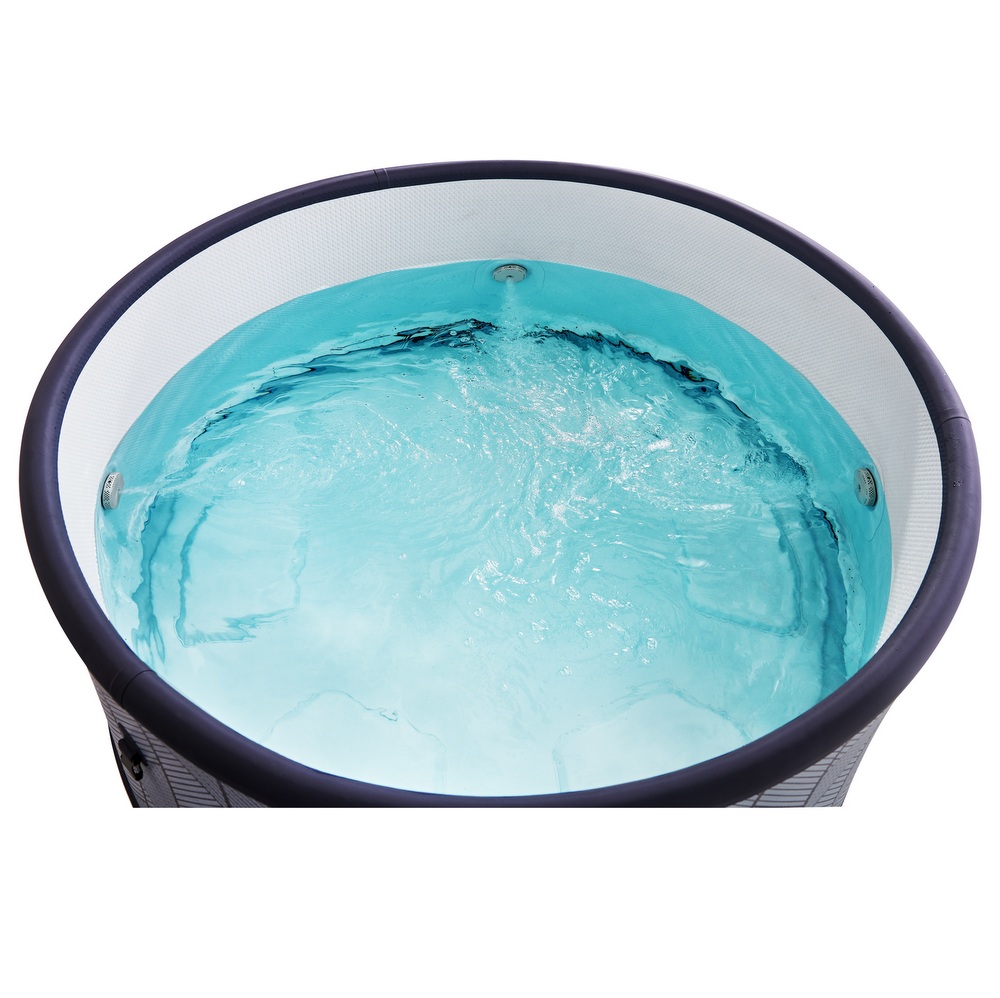 8 Minispa idromassaggio 6 posti rotonda 173 cm con 144 getti cromoterapia riscaldatore wi-fi MI077