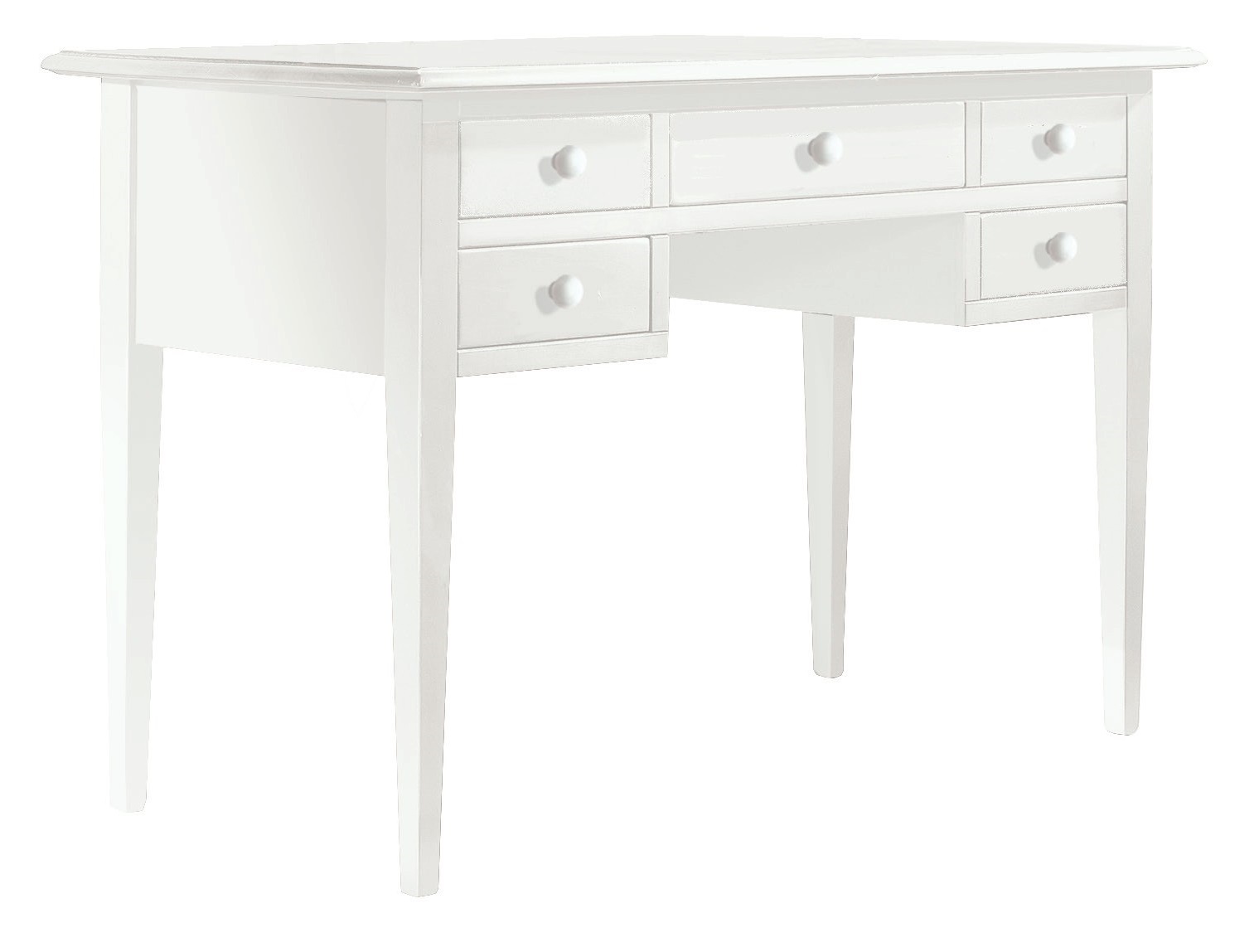 Furniture model Zoe2 Desk matt white color classic modern design made in Italy