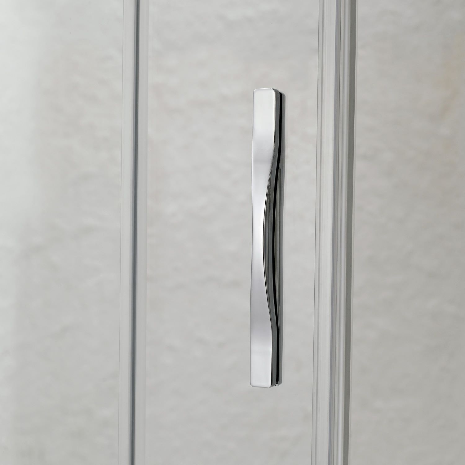 Shower door with 2 fixed doors and 2 sliding doors for recess H185 or 198 6mm glass PT23
