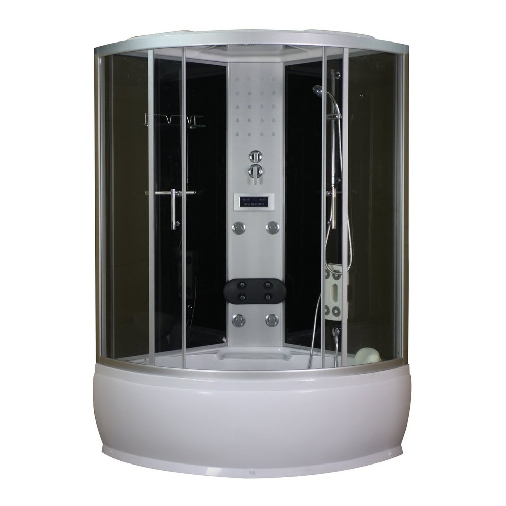 cabina-idromassaggio-120x120-130x130-semicircolare-quick-line Box doccia idromassaggio con vasca 120x120 o 130x130 full optional CA28