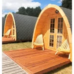 Camping pod da 300x600 cm casetta realizzata in legno di abete per esterno CL022