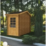 Casetta realizzata in legno da 150x300 cm per esterno disponibile con o senza pavimento CL023