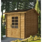 Casetta per esterno da 200x300 cm realizzata in legno di abete con o senza pavimento CL024