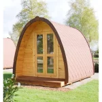 Casetta bungalow dimensione 240x480 cm camping pod comprensiva di  terrazza frontale CL021