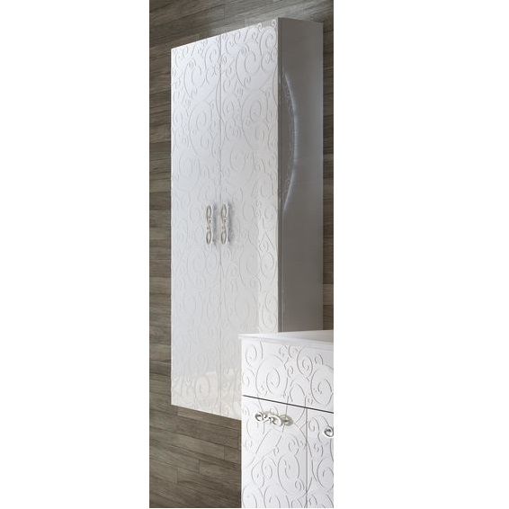 Bathroom furniture milos 100 cm hanging white or black glossy wood MDF ceramic washbasin
