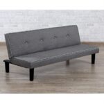 Divano letto susy 175x77 bicolore nero bianco 3 posti reclinabile antiribaltamento