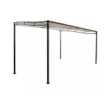 Gazebo a pergola 3X4 m con struttura autoportante in metallo GZB016