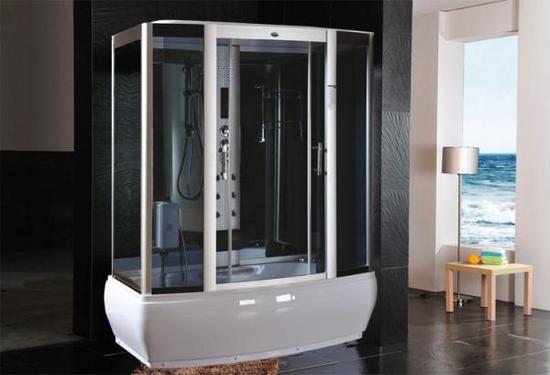 Hydromassage shower enclosure more models and sizes with Bluetooth Chromotherapy Sauna and Radio CA04